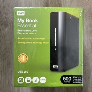 Western Digital External Hard Drive 500GB My Book Essential USB 2.0 New Sealed